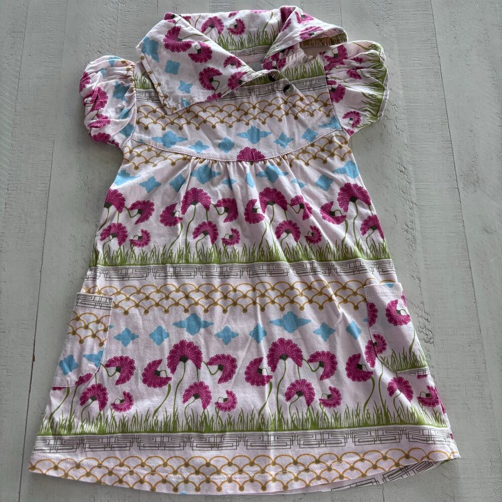 2012 Kate Quinn Dress Size 2T (KQ Vintage) 100% Organic Cotton Cottagecore